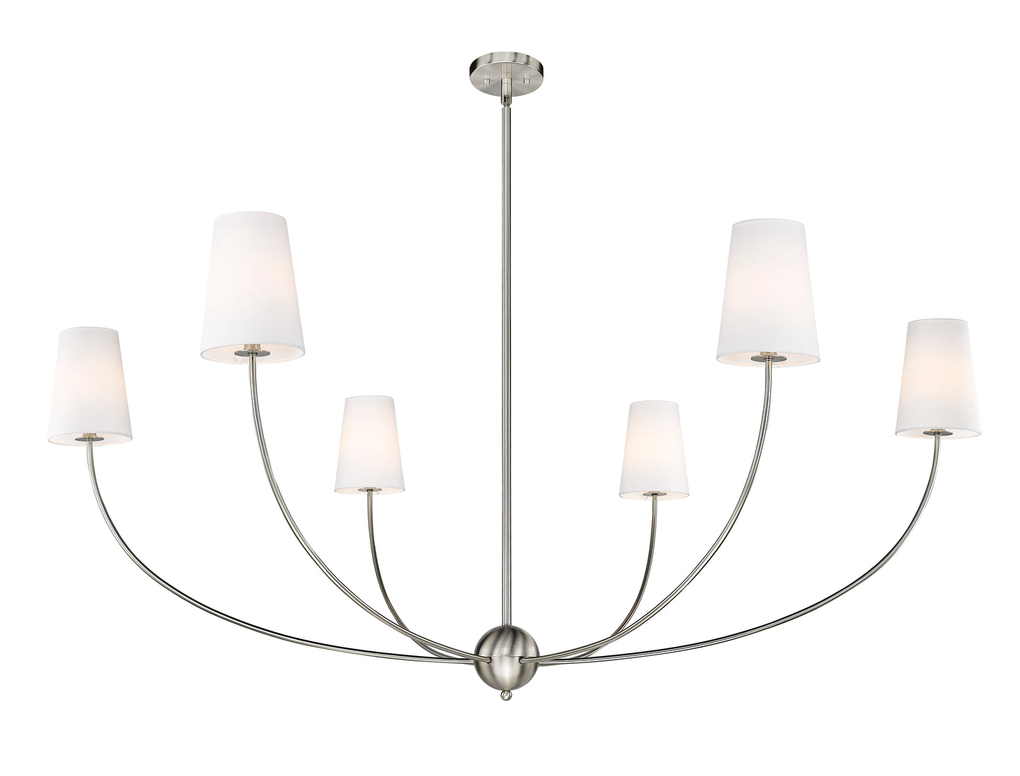 Shannon 6 Light Chandelier Brushed Nickel