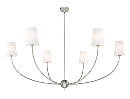 Shannon 6 Light Chandelier Brushed Nickel