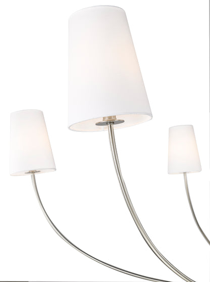 Shannon 6 Light Chandelier Brushed Nickel