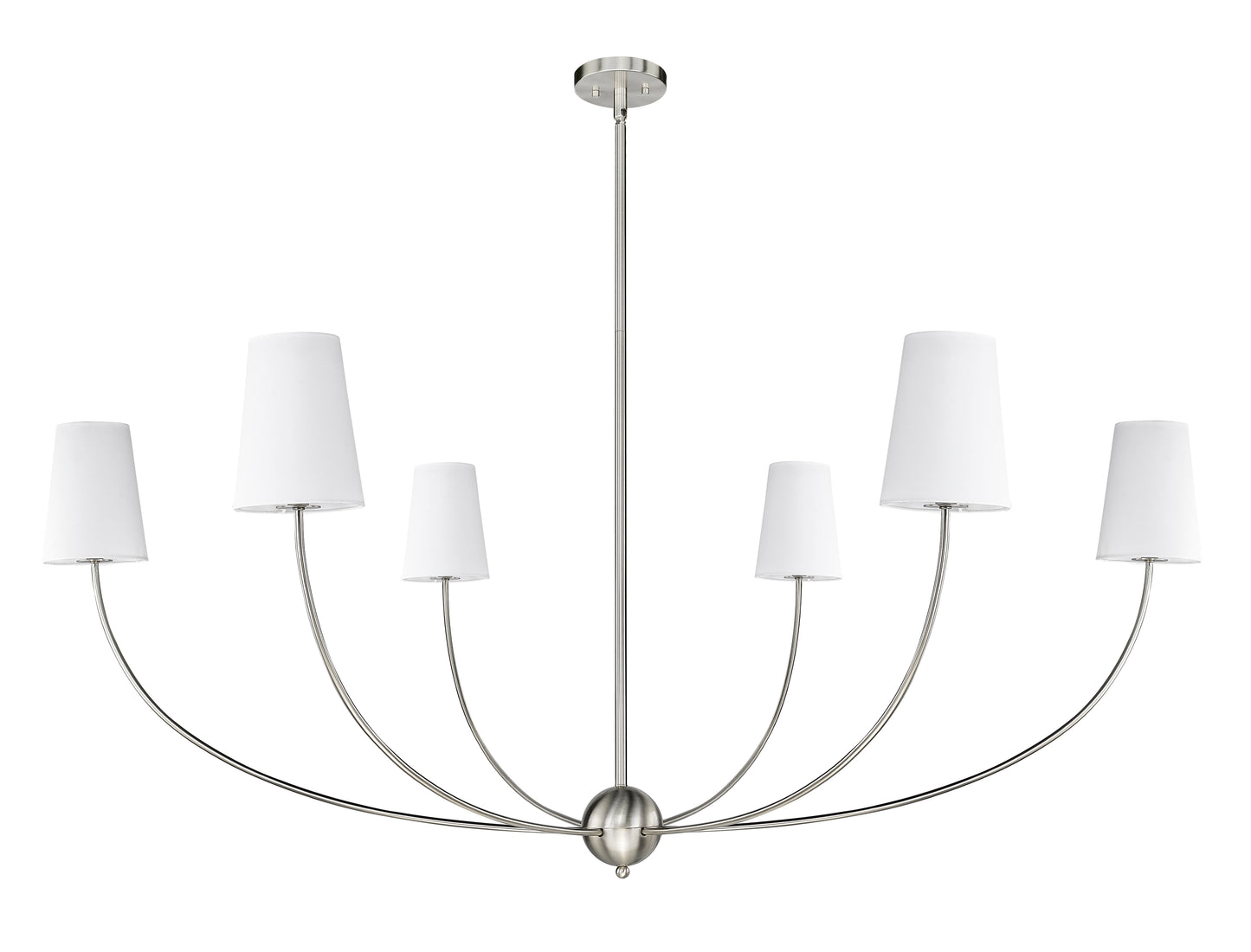 Shannon 6 Light Chandelier Brushed Nickel
