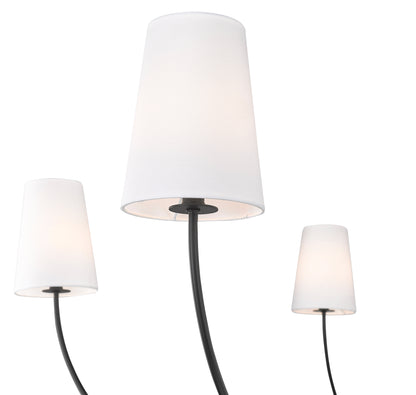 Shannon 6 Light Chandelier Matte Black