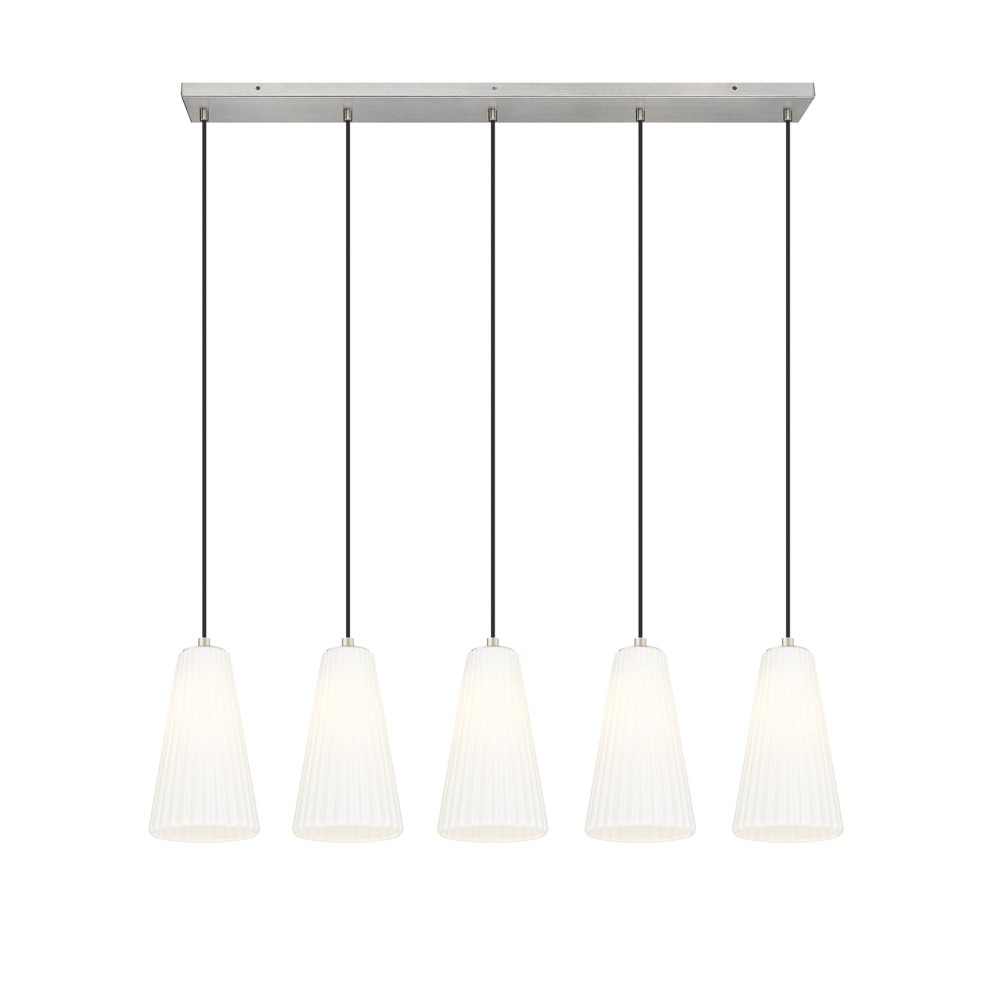 Farrell 5 Light Linear Chandelier Brushed Nickel