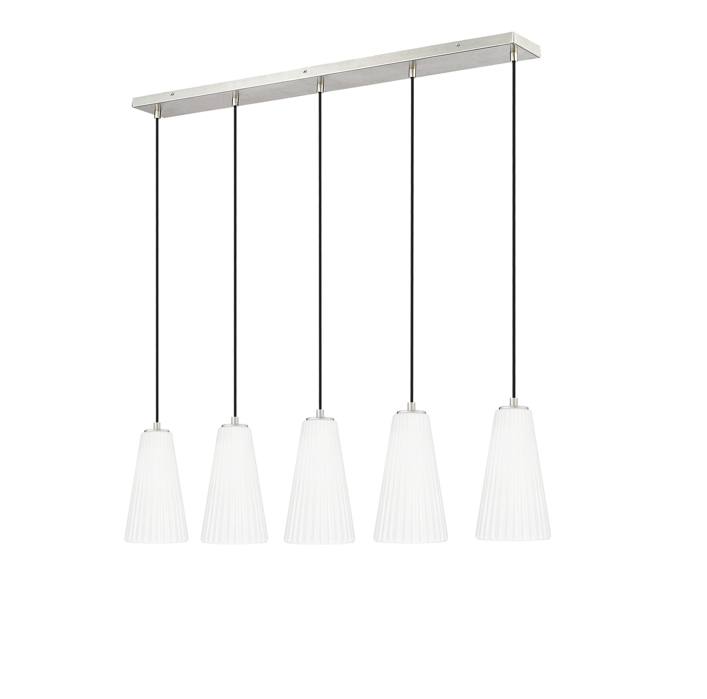 Farrell 5 Light Linear Chandelier Brushed Nickel