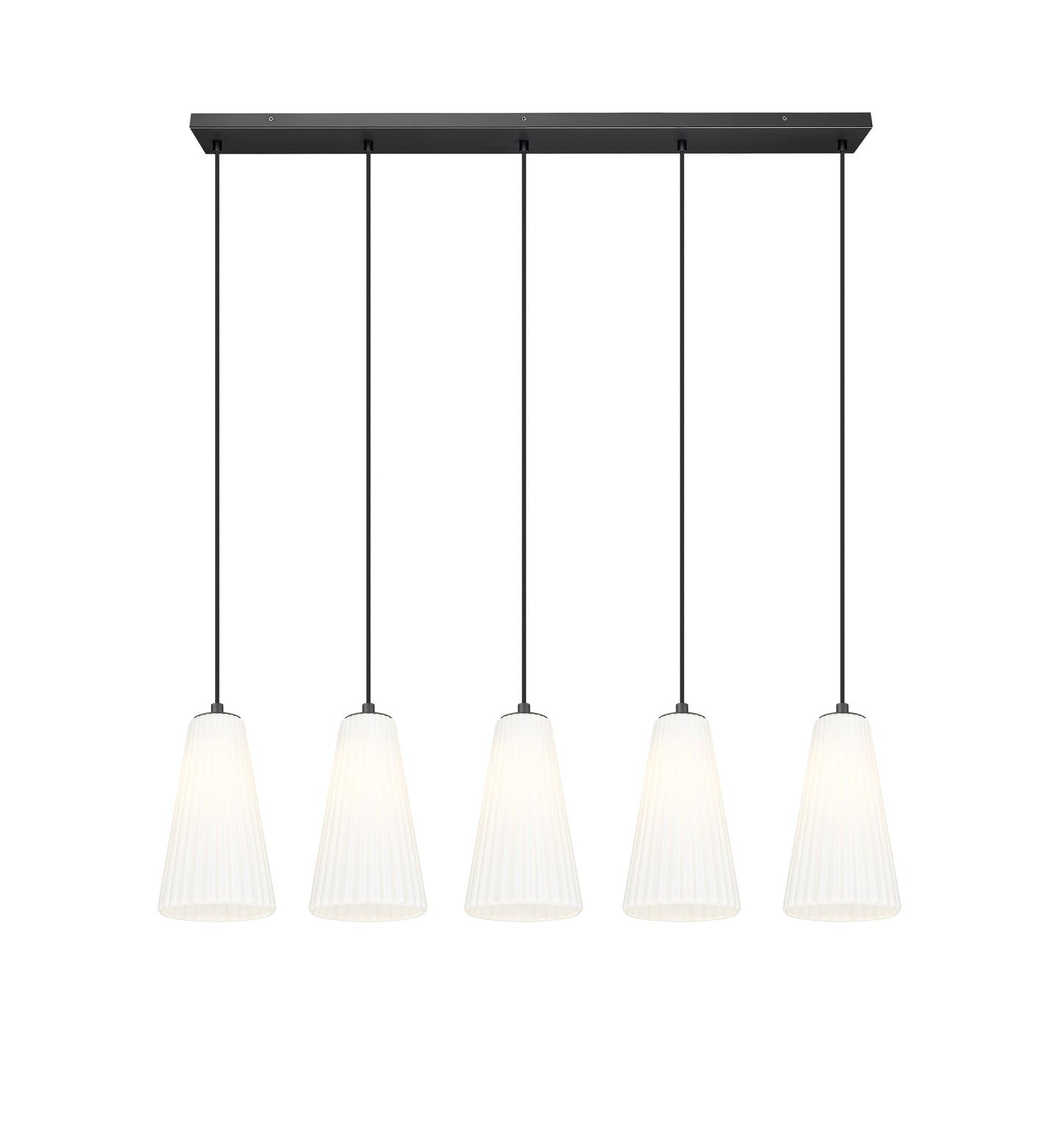 Farrell 5 Light Linear Chandelier Matte Black