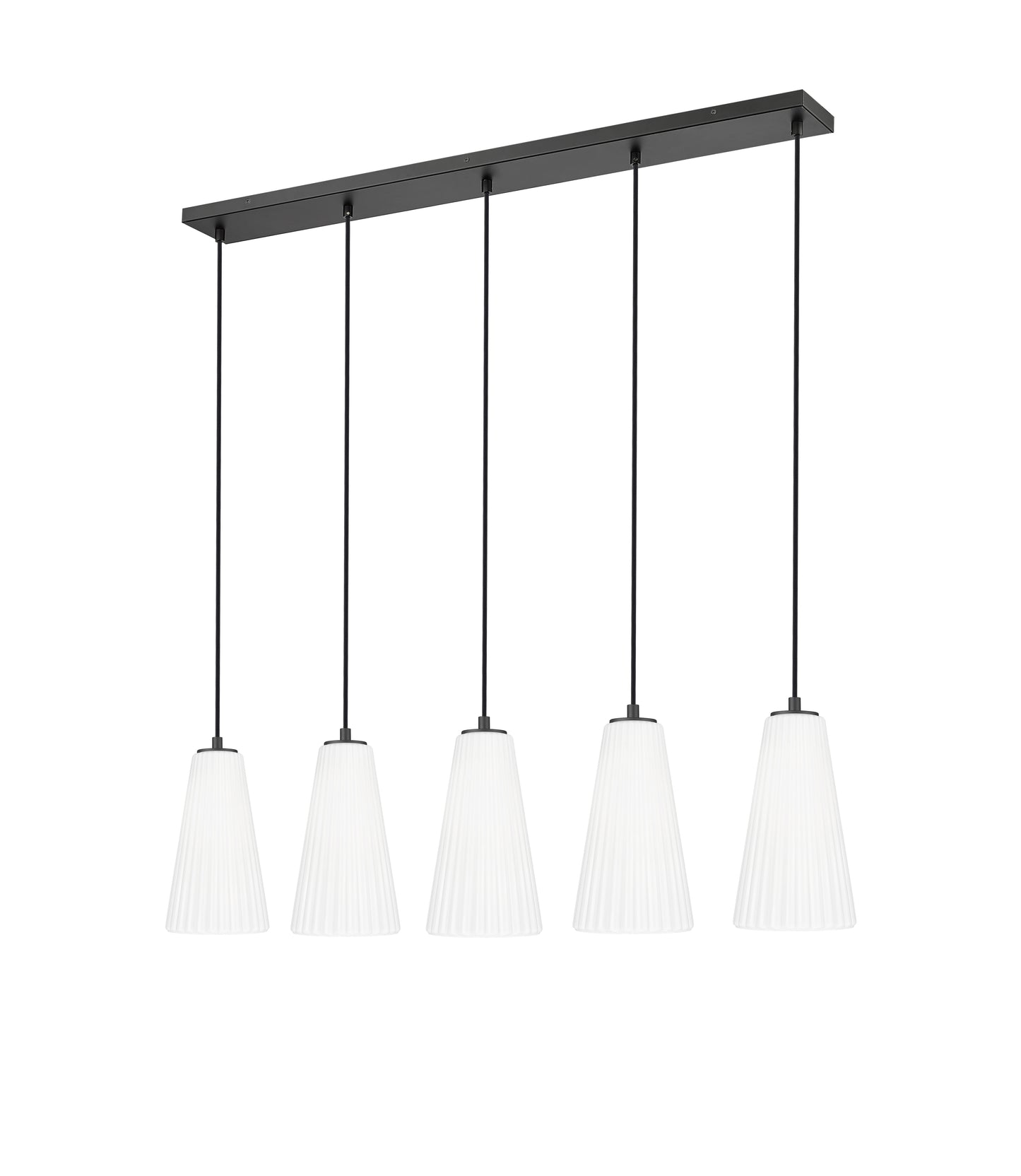 Farrell 5 Light Linear Chandelier Matte Black