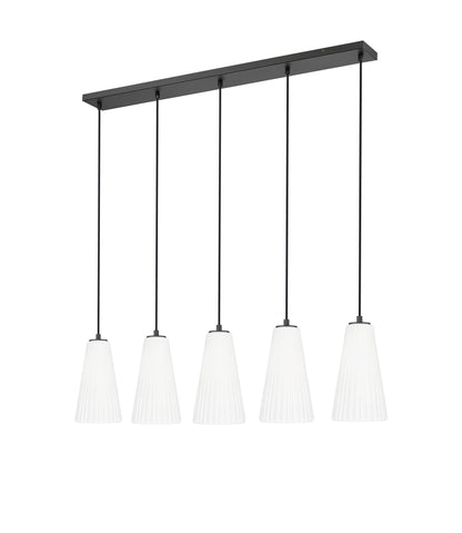 Farrell 5 Light Linear Chandelier Matte Black