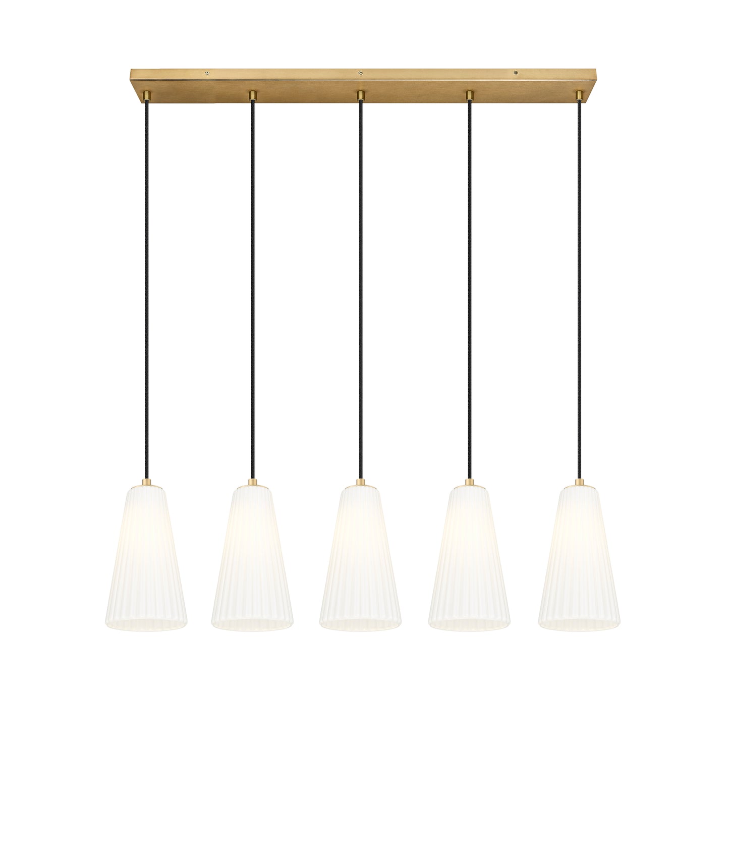 Farrell 5 Light Linear Chandelier Modern Gold