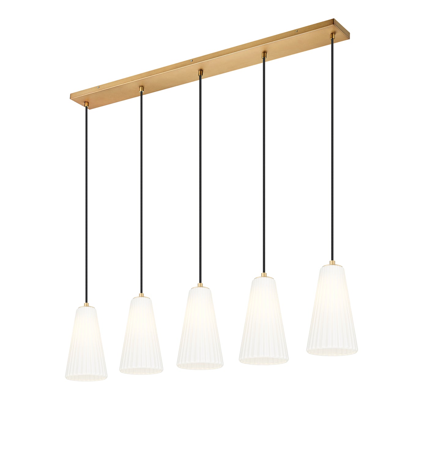 Farrell 5 Light Linear Chandelier Modern Gold