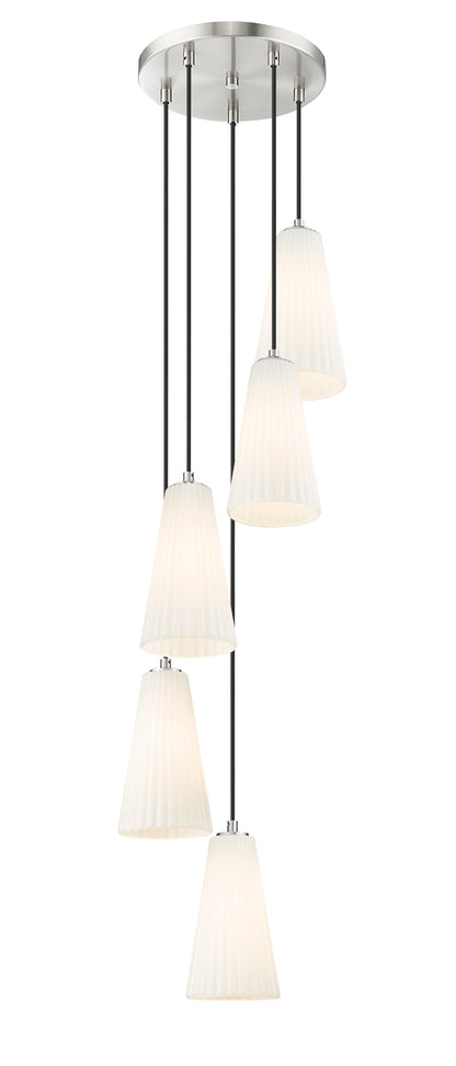 Farrell 5 Light Chandelier Brushed Nickel