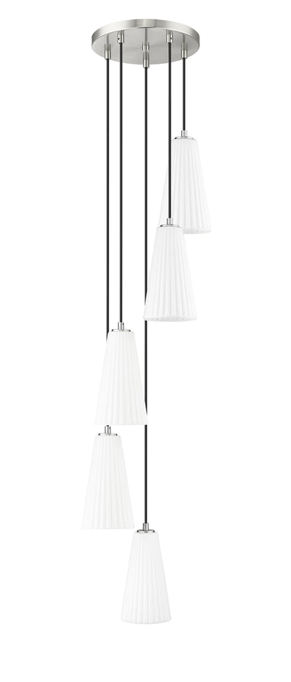 Farrell 5 Light Chandelier Brushed Nickel