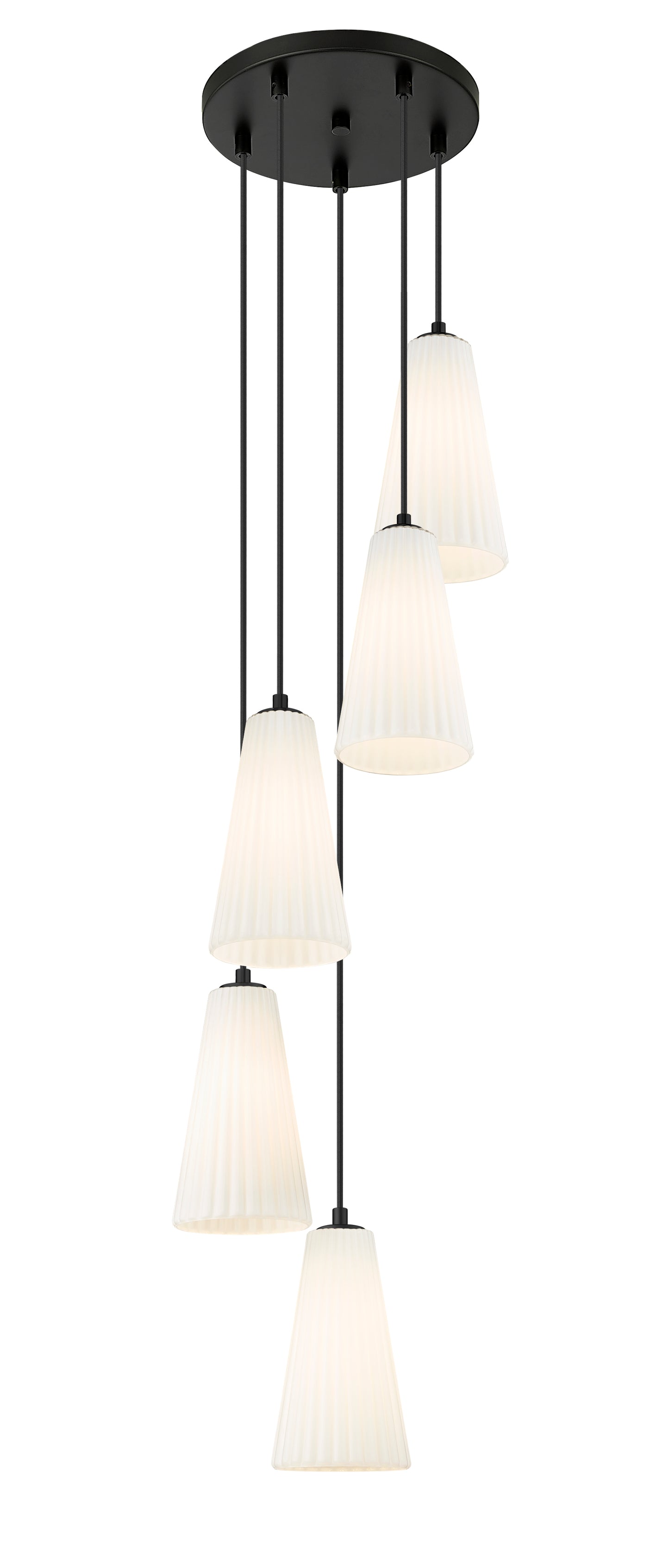 Farrell 5 Light Chandelier Matte Black
