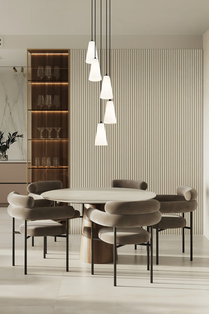 Farrell 5 Light Chandelier Matte Black