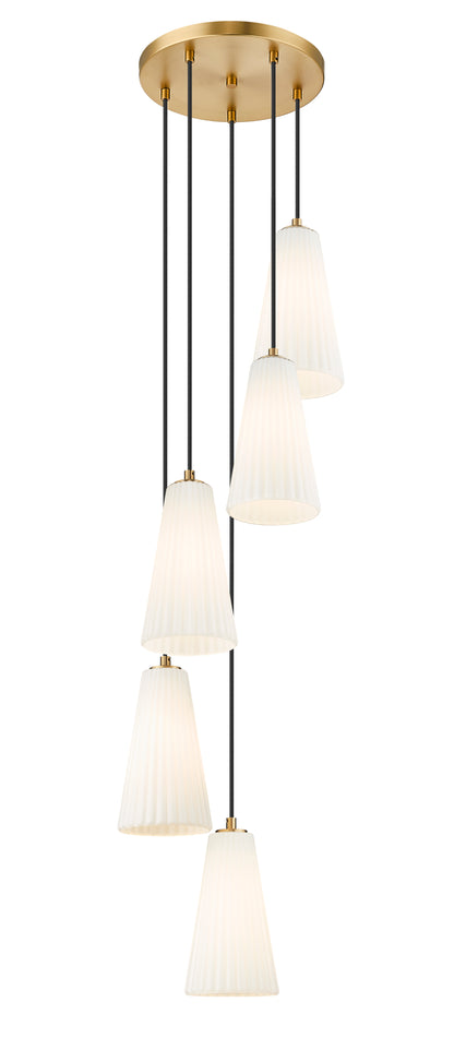 Farrell 5 Light Chandelier Modern Gold