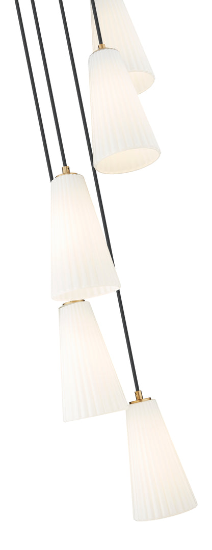Farrell 5 Light Chandelier Modern Gold