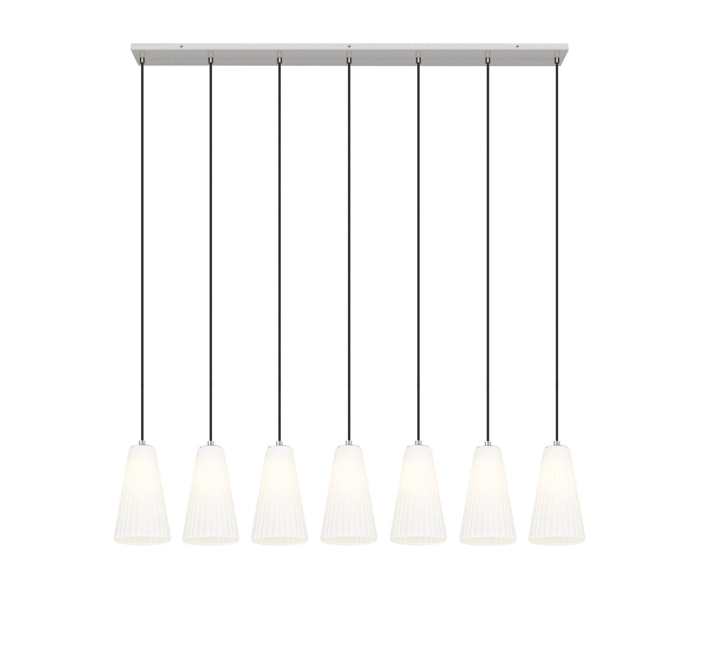 Farrell 7 Light Linear Chandelier Brushed Nickel