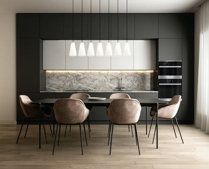 Farrell 7 Light Linear Chandelier Brushed Nickel
