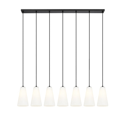 Farrell 7 Light Linear Chandelier Matte Black