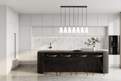 Farrell 7 Light Linear Chandelier Matte Black