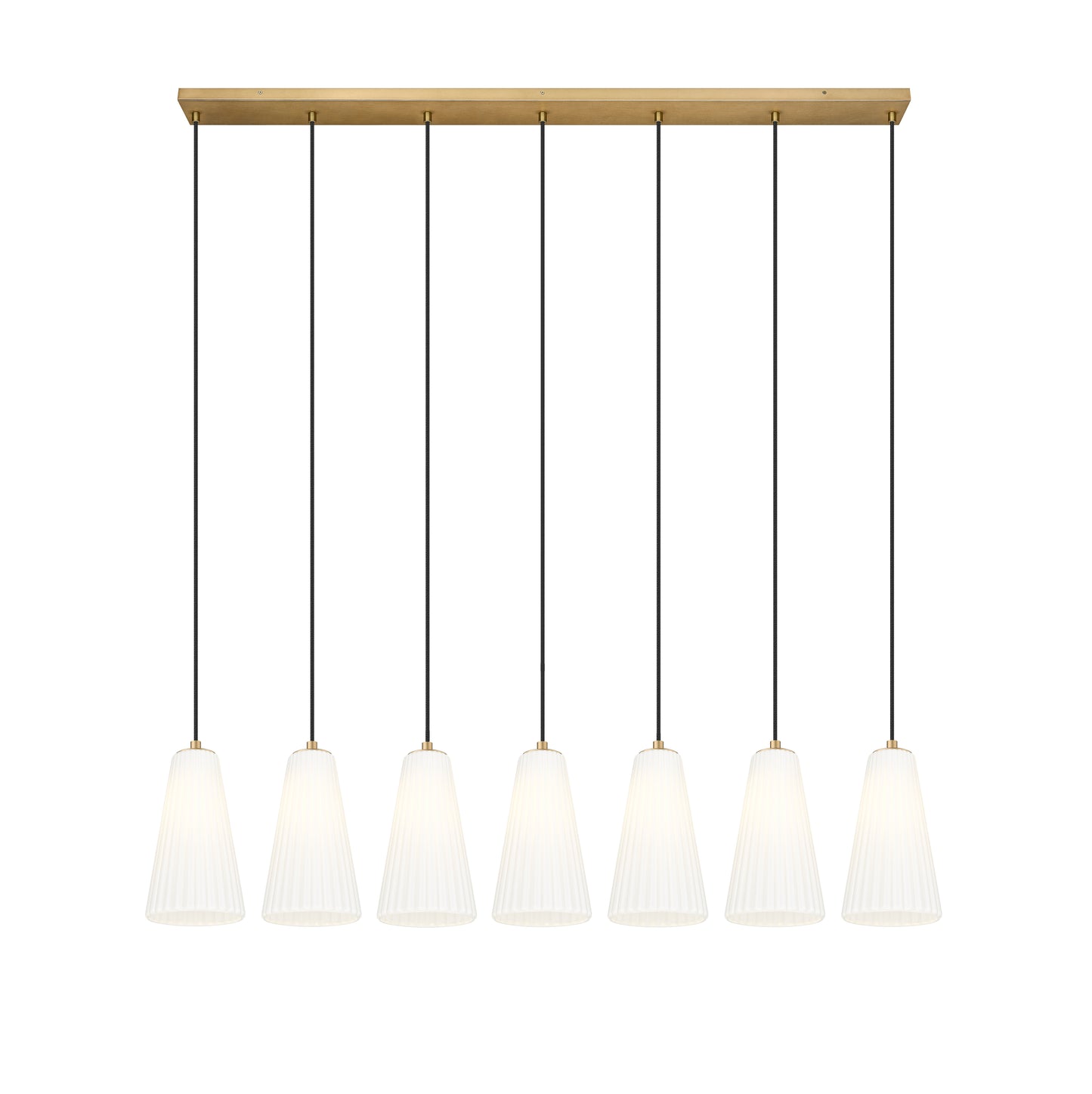 Farrell 7 Light Linear Chandelier Modern Gold