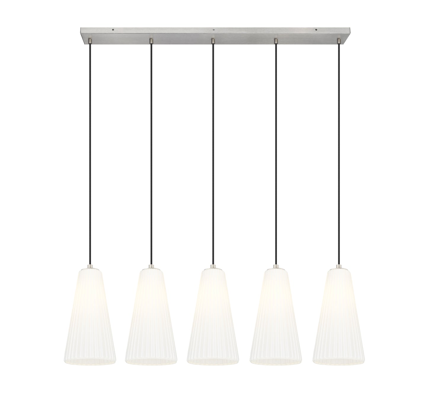 Farrell 5 Light Linear Chandelier Brushed Nickel