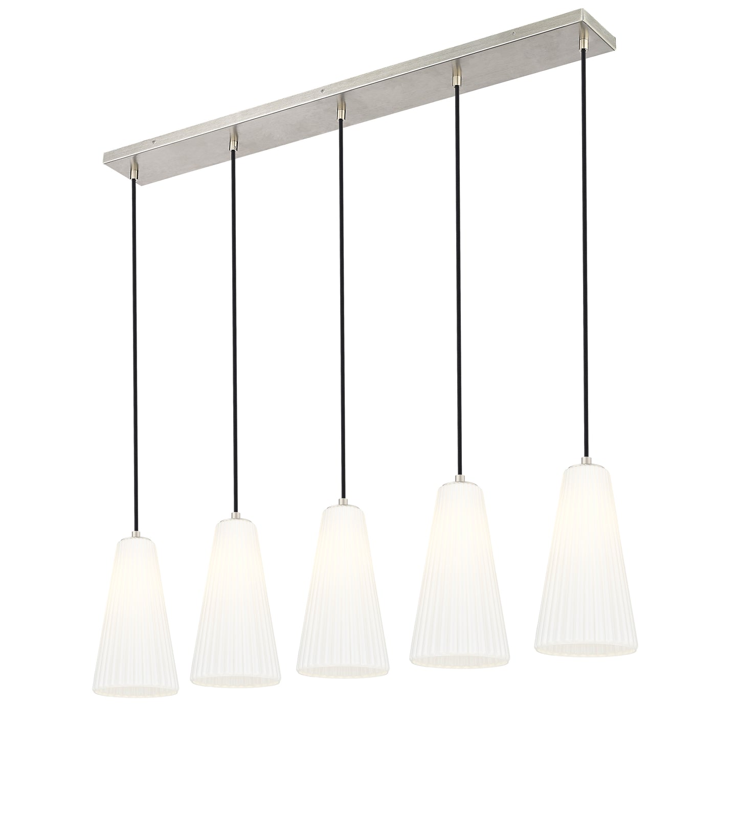 Farrell 5 Light Linear Chandelier Brushed Nickel