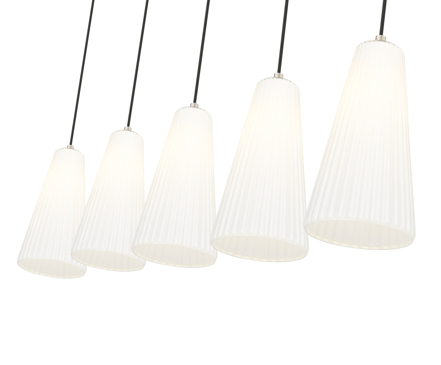 Farrell 5 Light Linear Chandelier Brushed Nickel