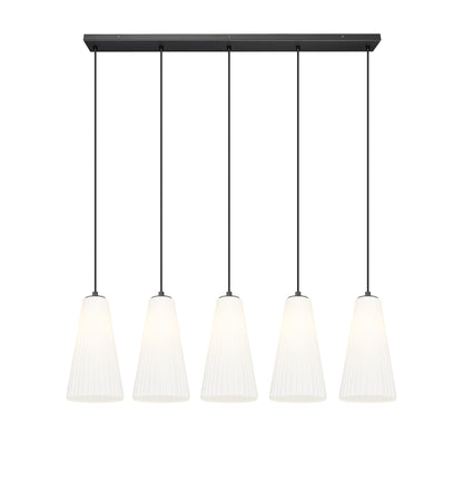Farrell 5 Light Linear Chandelier Matte Black