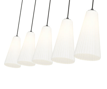 Farrell 5 Light Linear Chandelier Matte Black