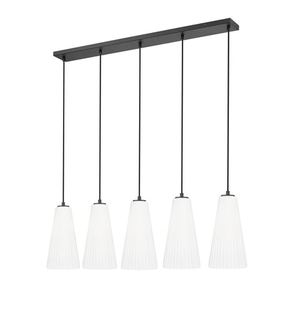 Farrell 5 Light Linear Chandelier Matte Black