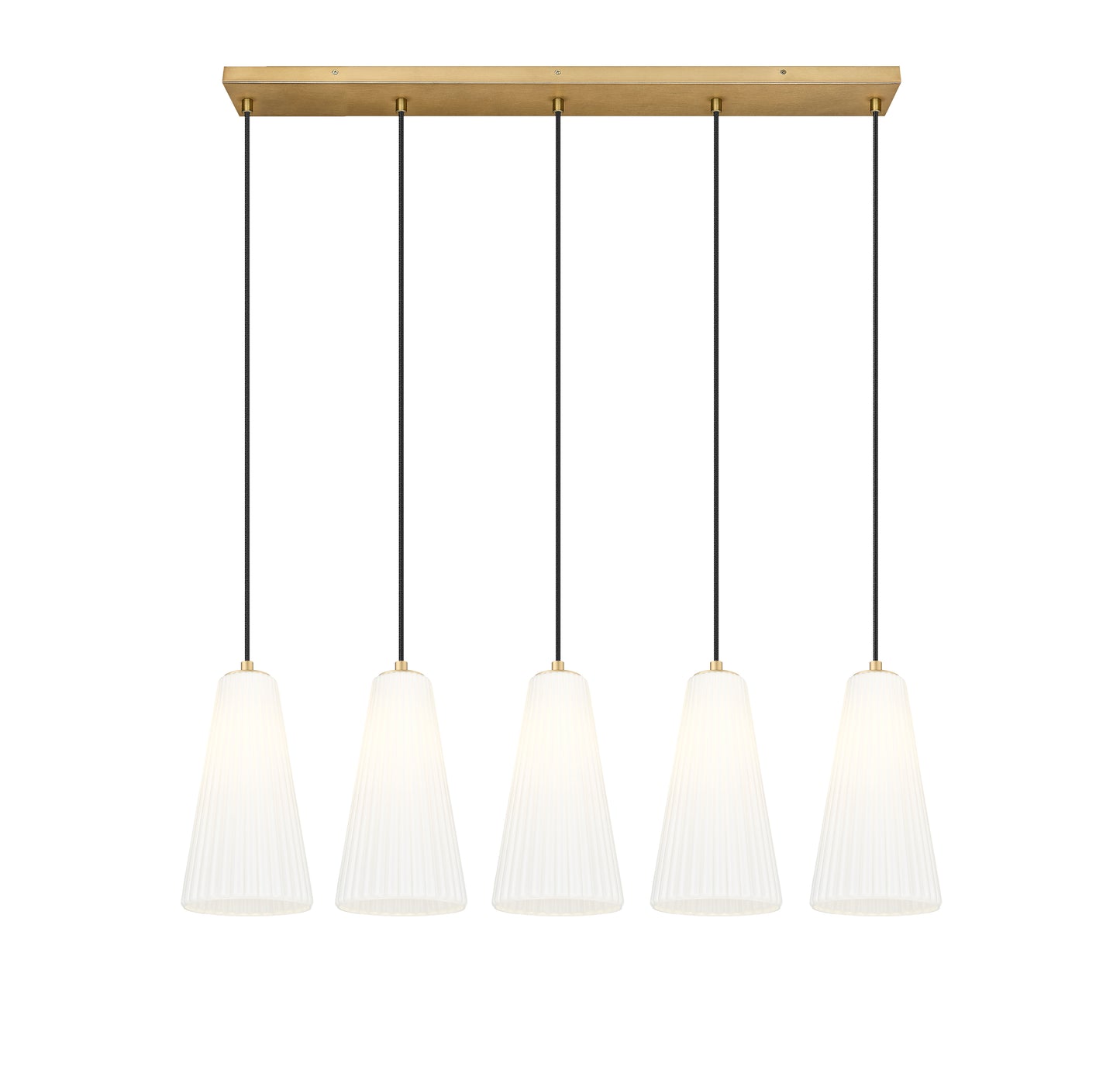 Farrell 5 Light Linear Chandelier Modern Gold