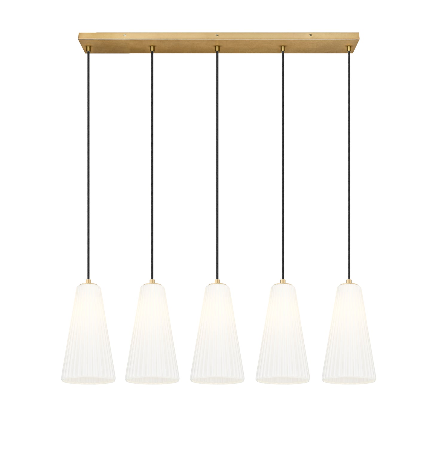 Farrell 5 Light Linear Chandelier Modern Gold