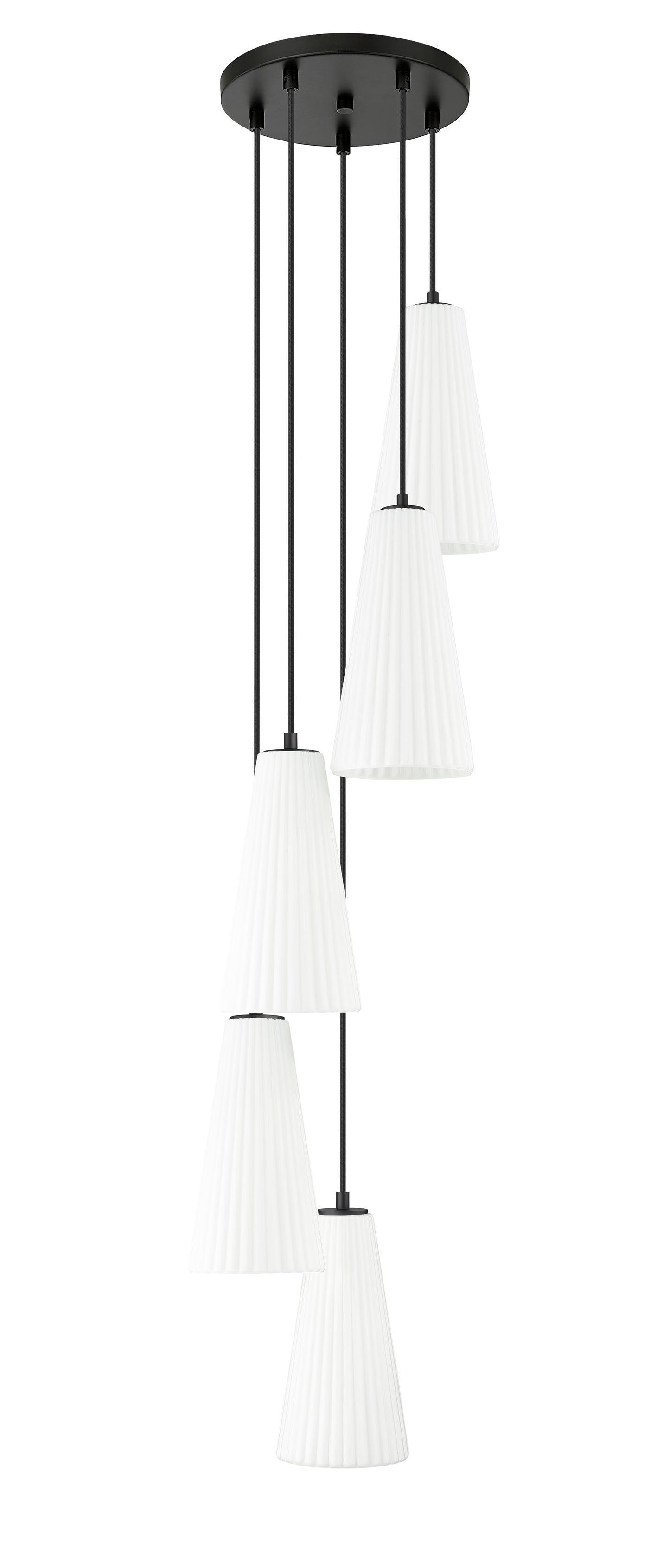 Farrell 5 Light Chandelier Matte Black