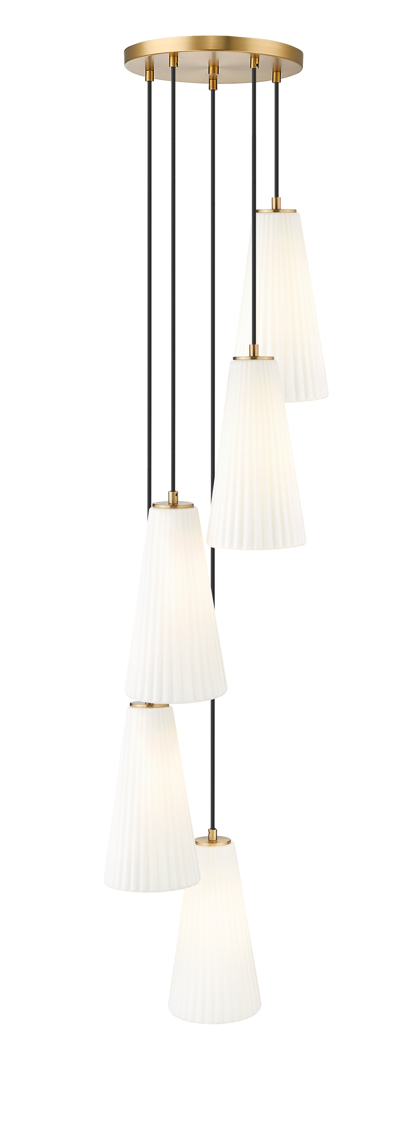 Farrell 5 Light Chandelier Modern Gold