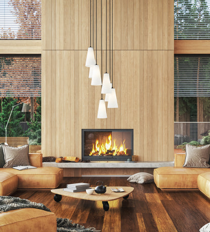 Farrell 7 Light Chandelier Matte Black