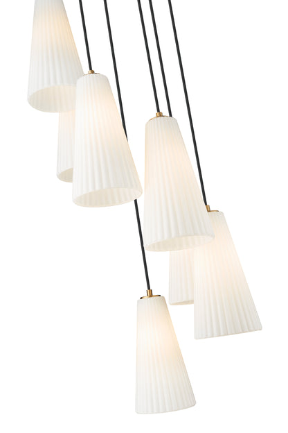 Farrell 7 Light Chandelier Modern Gold