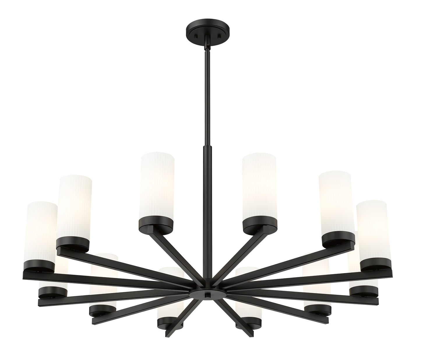 Danica 12 Light Chandelier Matte Black