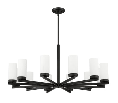 Danica 12 Light Chandelier Matte Black