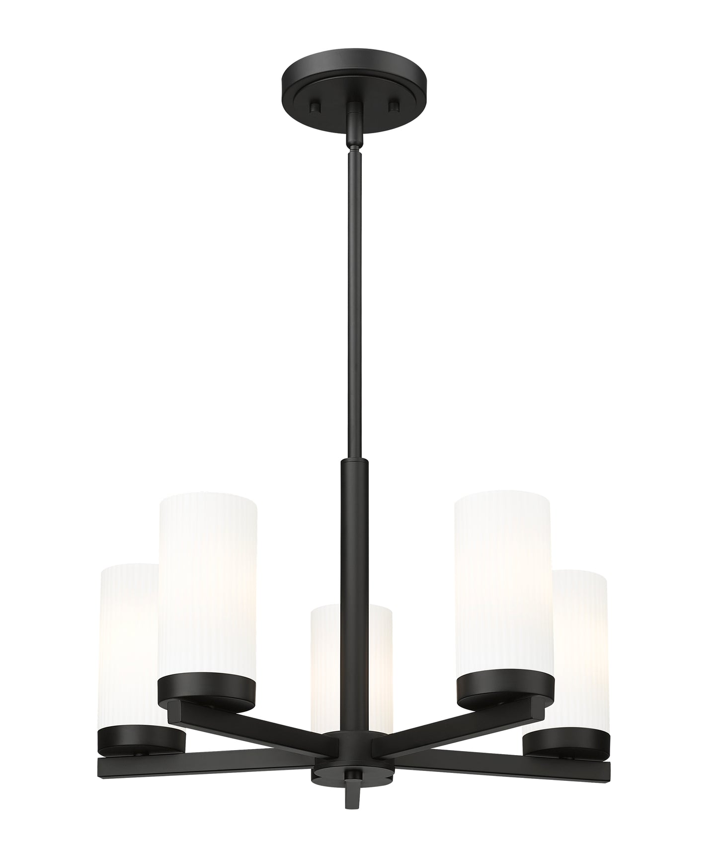Danica 5 Light Chandelier Matte Black