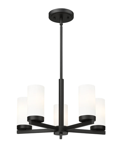 Danica 5 Light Chandelier Matte Black