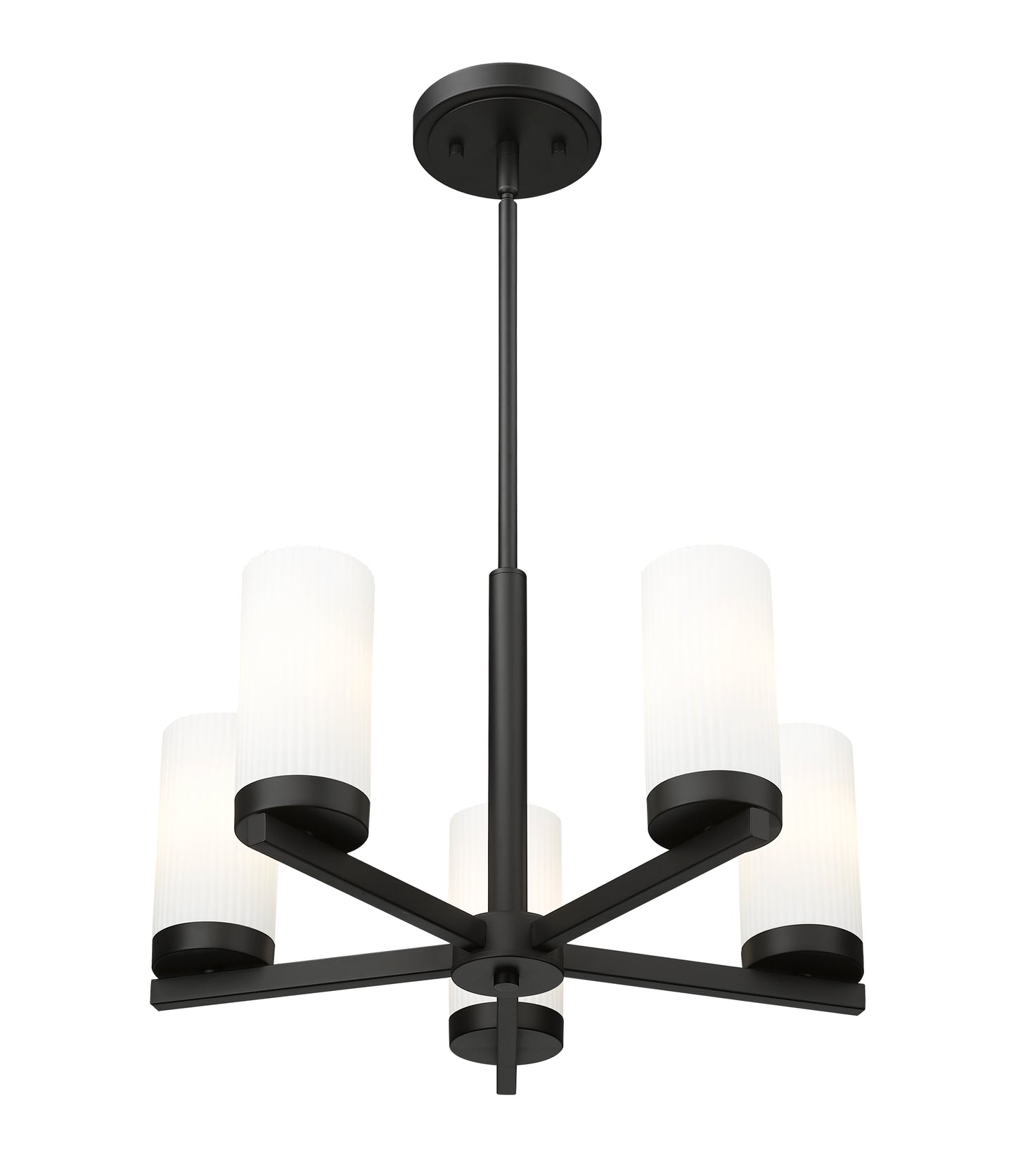 Danica 5 Light Chandelier Matte Black