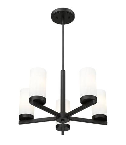 Danica 5 Light Chandelier Matte Black