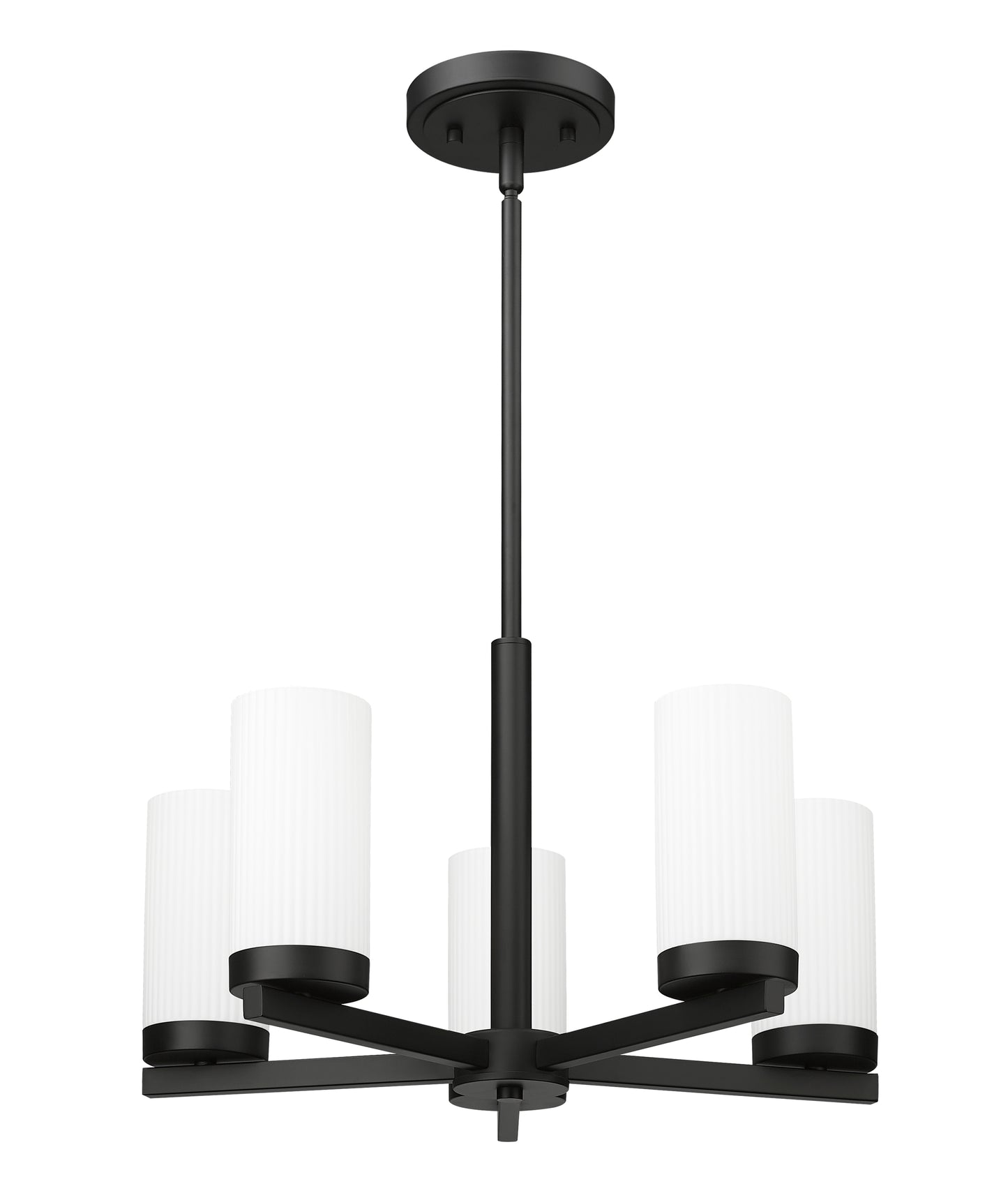 Danica 5 Light Chandelier Matte Black