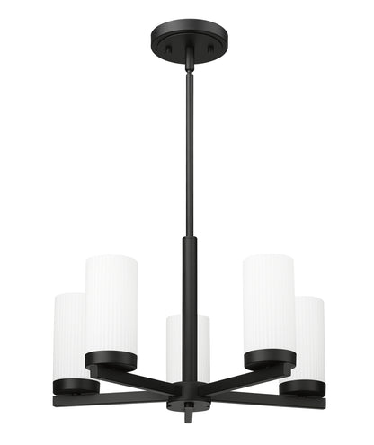 Danica 5 Light Chandelier Matte Black