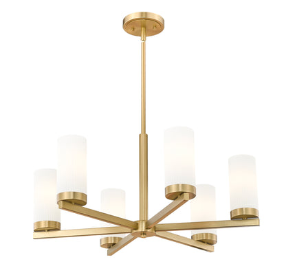 Danica 6 Light Chandelier Modern Gold
