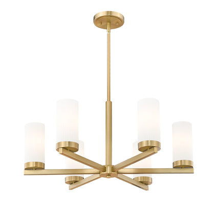 Danica 6 Light Chandelier Modern Gold