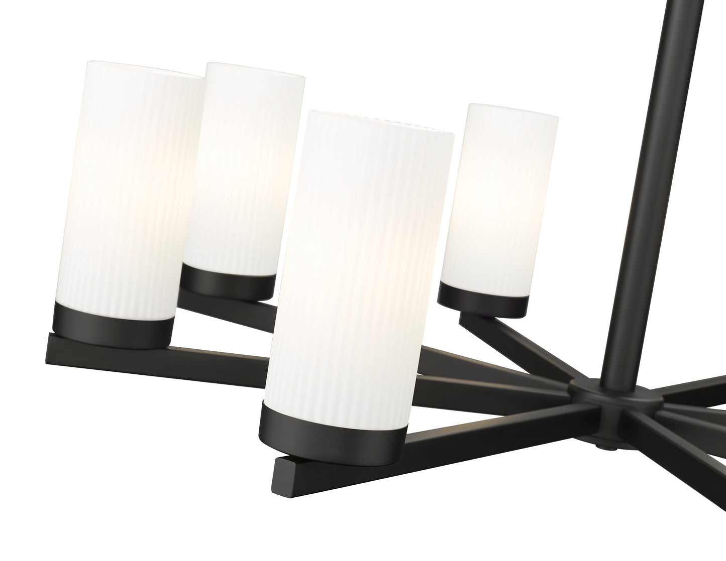 Danica 8 Light Chandelier Matte Black
