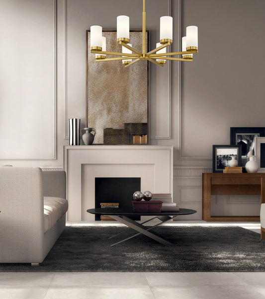 Danica 8 Light Chandelier Modern Gold