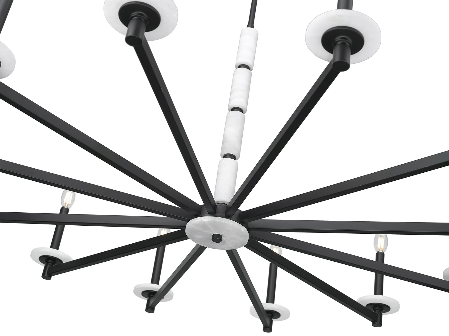 Kaden 12 Light Chandelier Matte Black