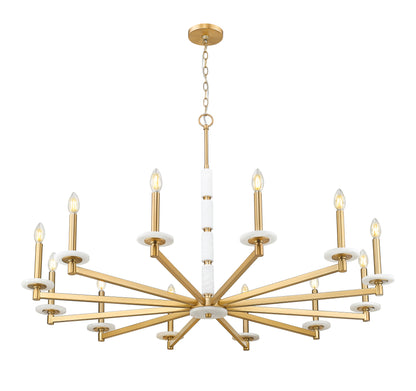 Kaden 12 Light Chandelier Modern Gold