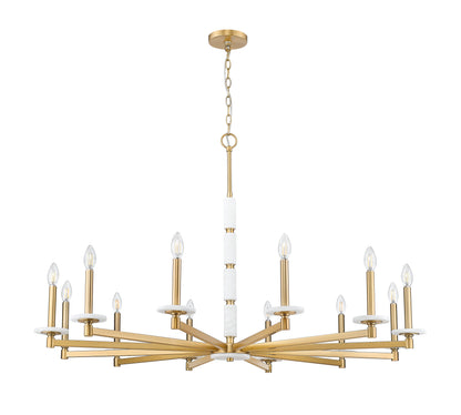 Kaden 12 Light Chandelier Modern Gold